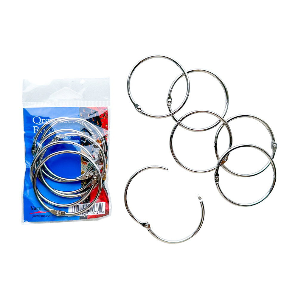 2" Split Rings, Pack of 6 for Floss Organizers