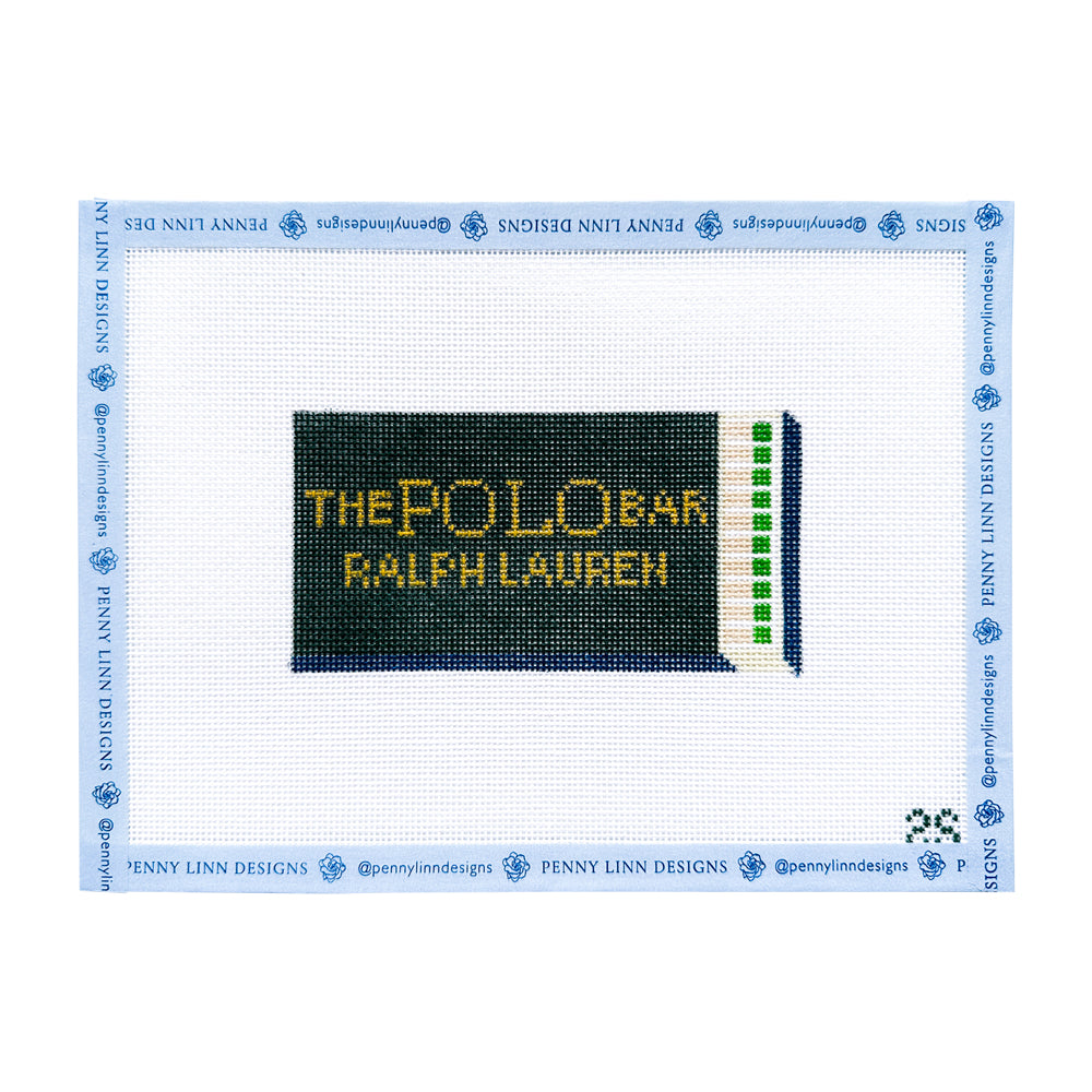 The Polo Bar Matchbook Canvas