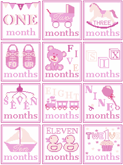 12 Month Milestone Canvas Collection - Penny Linn Designs - Penny Linn Designs