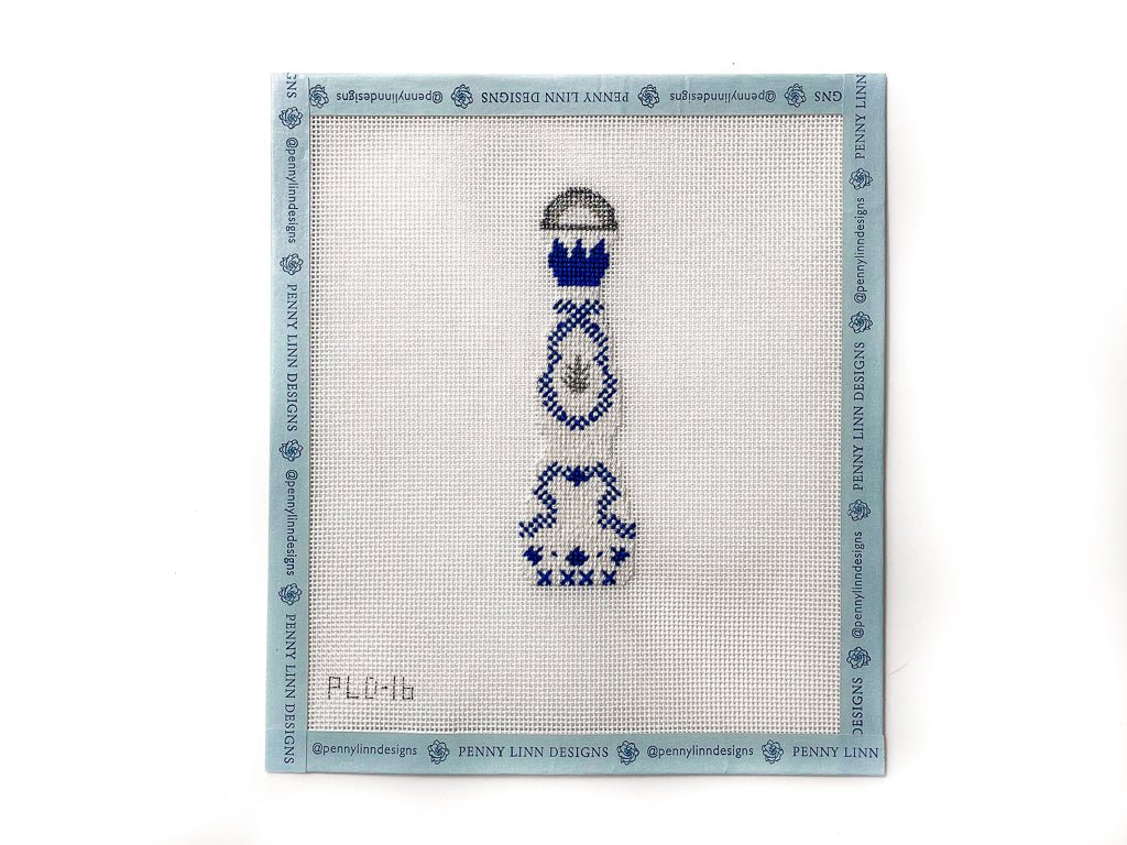 Blue & White Tequila Bottle - Penny Linn Designs - Penny Linn Designs