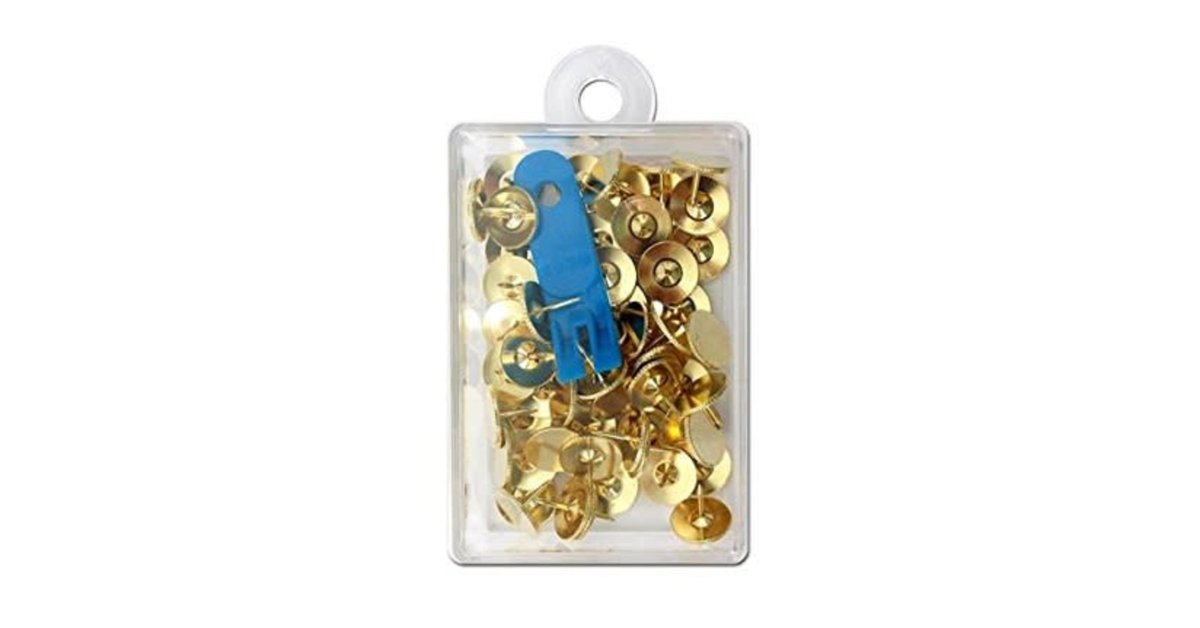 Clover Brass Thumb Tacks - Penny Linn Designs - Penny Linn Designs