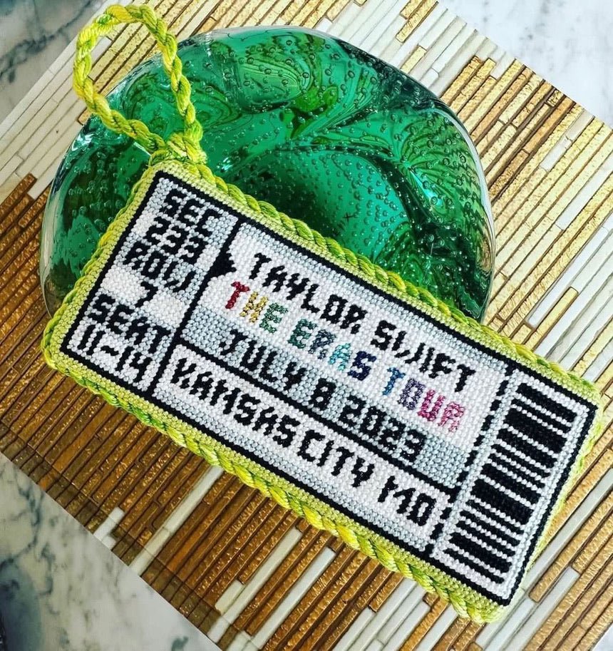 Custom Concert Ticket - Penny Linn Designs - Grandin Lane Needlepoint