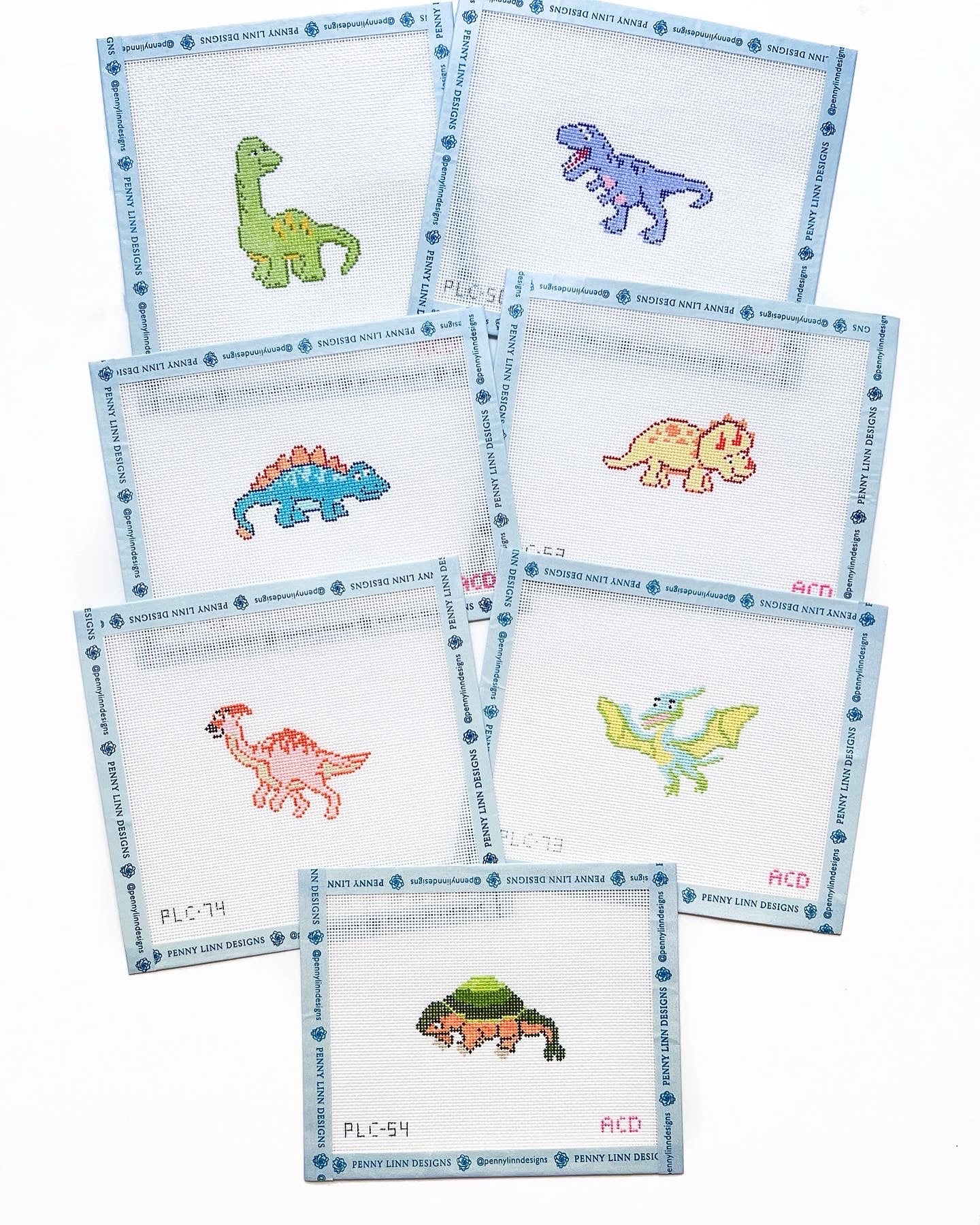 Dino Friends - Triceratops - Penny Linn Designs - AC Designs