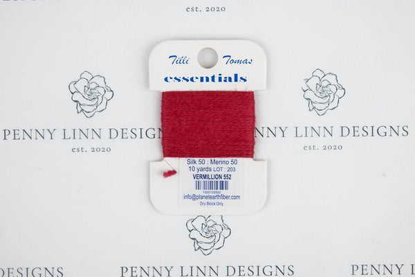 Essentials 552 Vermillion - Penny Linn Designs - Planet Earth Fibers