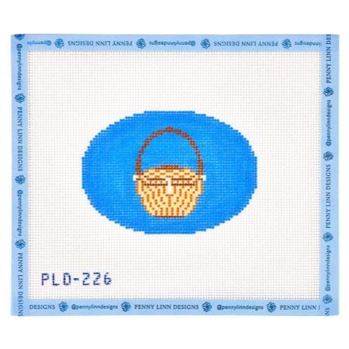 Lightship Basket Blue Large Oval - Penny Linn Designs - Penny Linn Designs